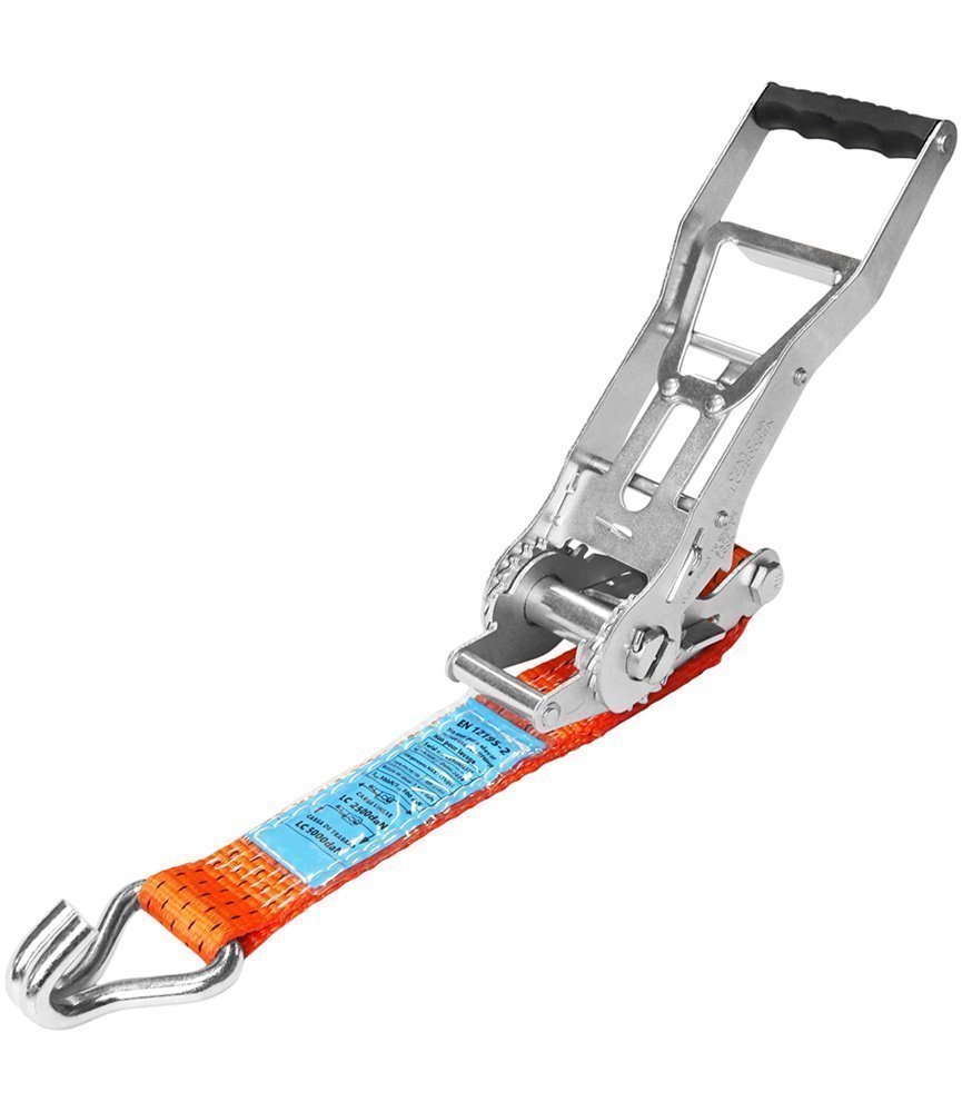 Ratchet Ergonómico con Cinta y Gancho | 50MM - 5.000KG - STF 500 daN