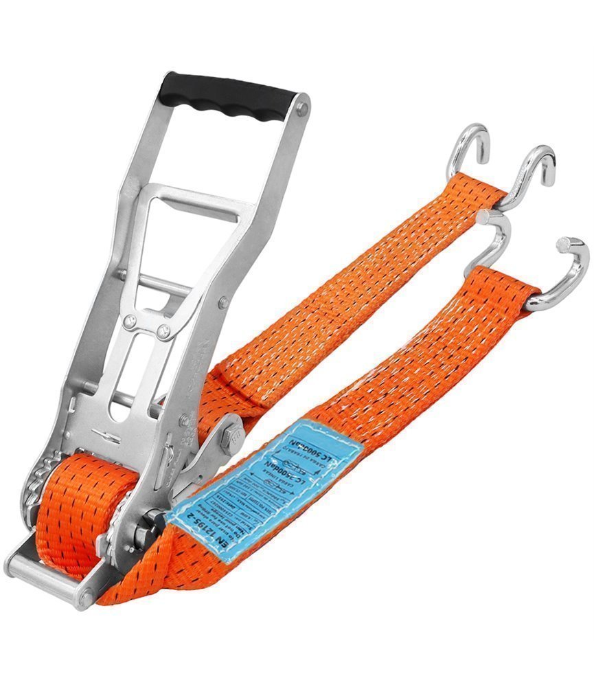 Cincha de Amarre con Tensor Ergonómico y Ganchos Abiertos | 50MM - 5.000KG STF 500 daN