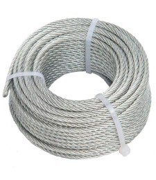 Cable de Acero Galvanizado 7x19+0 de Ø 5MM