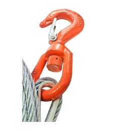 Cable de Cabrestante Acero Galvanizado 12 MM para Remolque con gancho de giratorio de 3.150KG